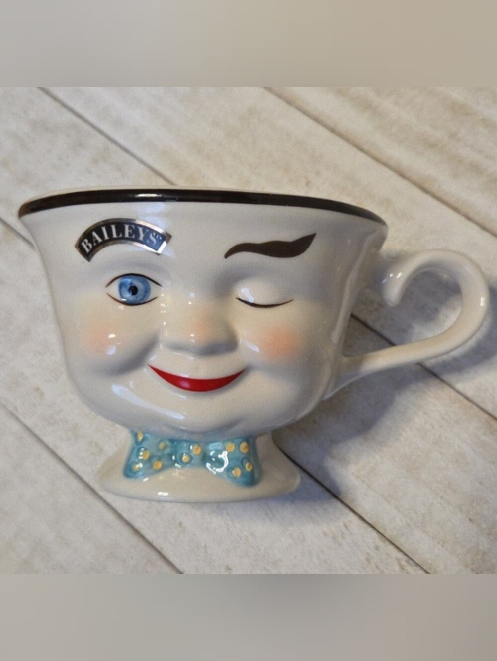 Bailey's Mug Mr Face With Bow Tie Yum
